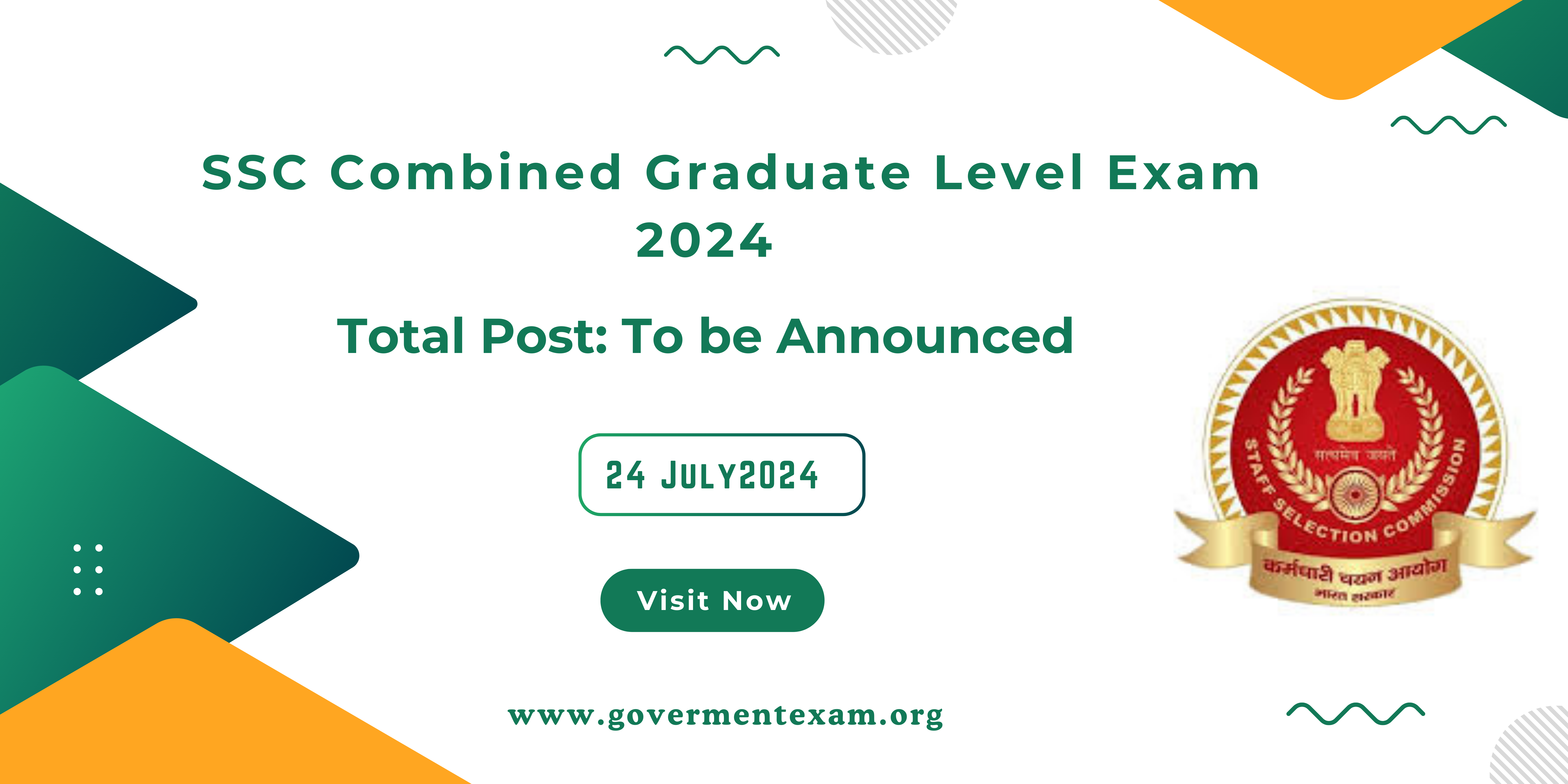 SSC Combined Graduate Level Exam 2024: Apply Online Here